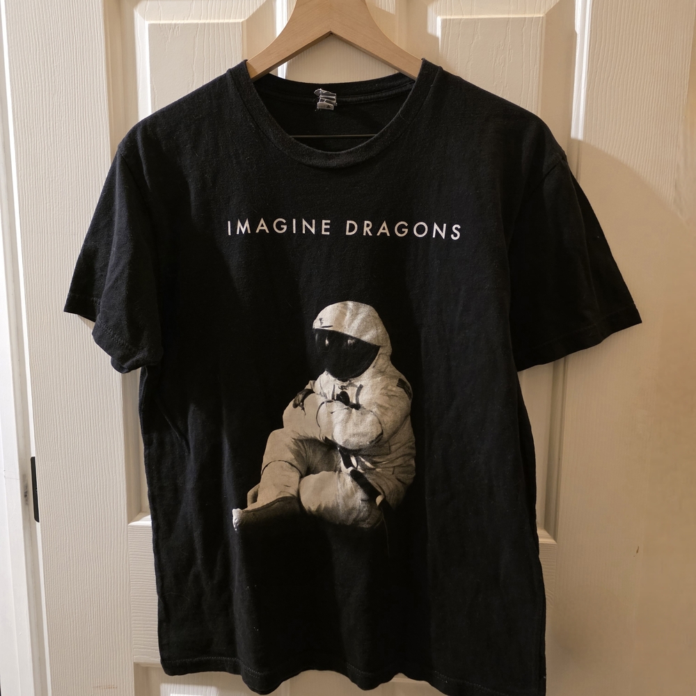 Imagine Dragons Tour 2014 T Shirt Womens Black Graphic Band Tee Concert Shirt